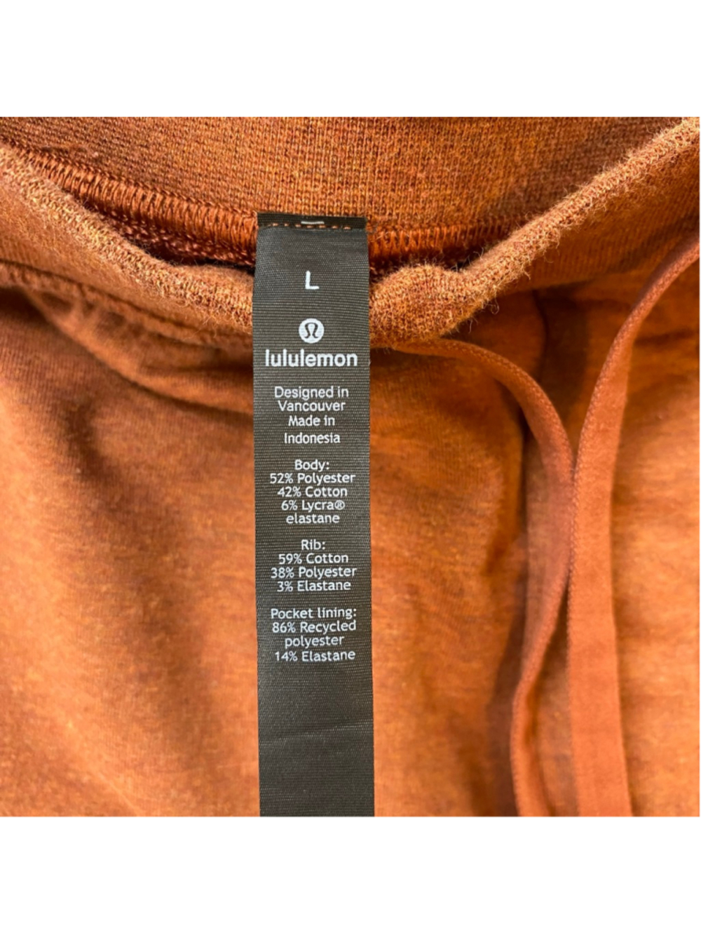 Lululemon City Sweat Shorts 9” Mens Large Heathered Dark Terracotta 2019 M7AB5S - Picture 6 of 16